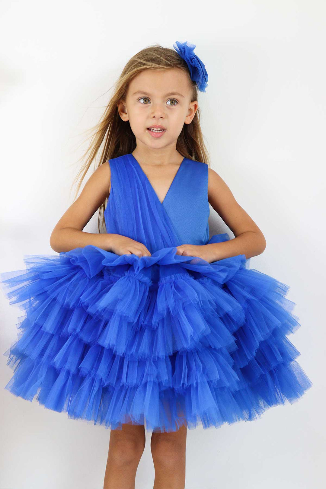 Sax blue party dress
