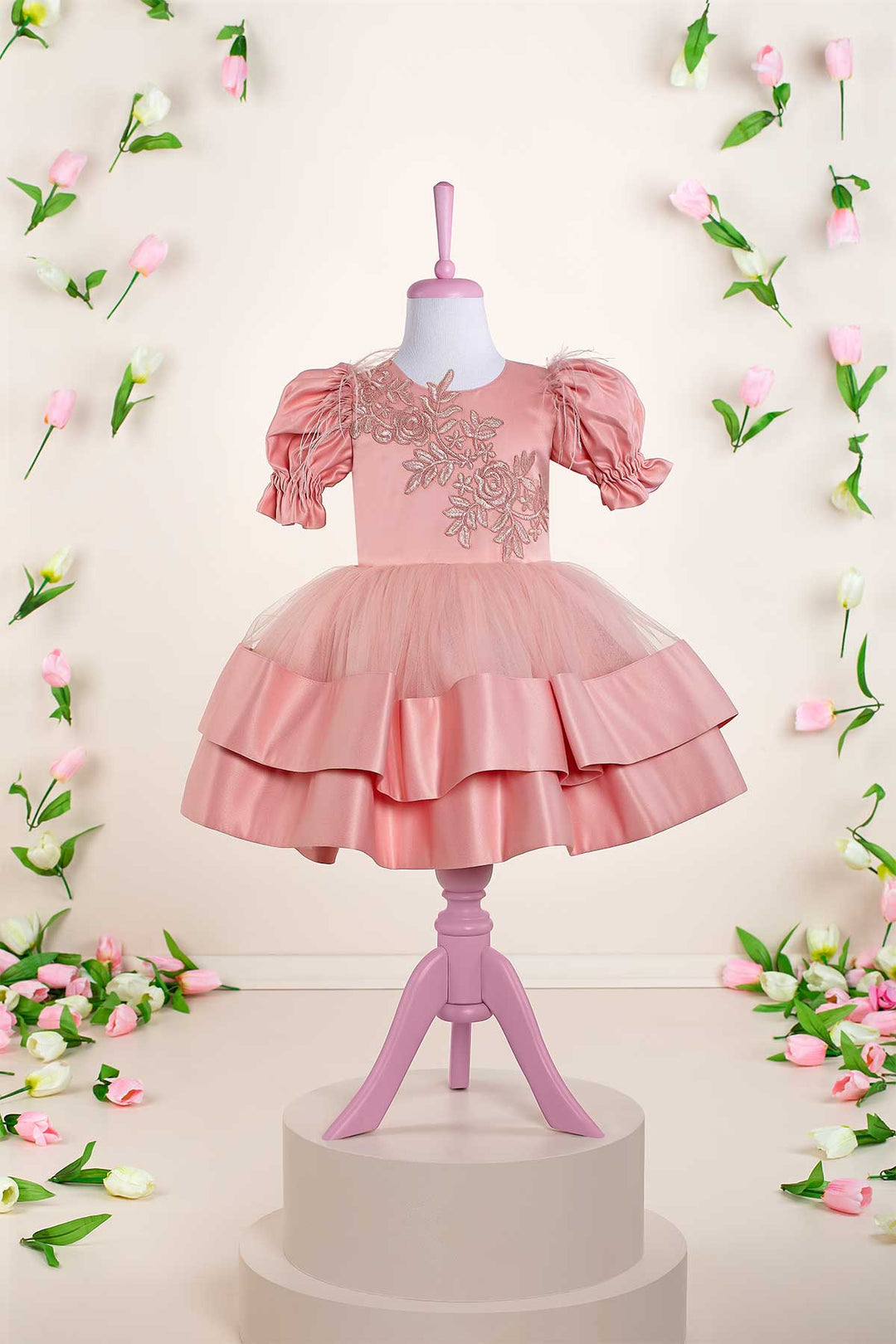Pink party dress