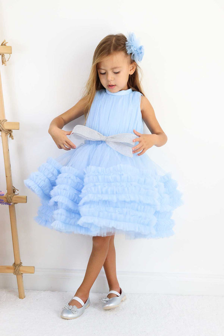 Baby blue party dress