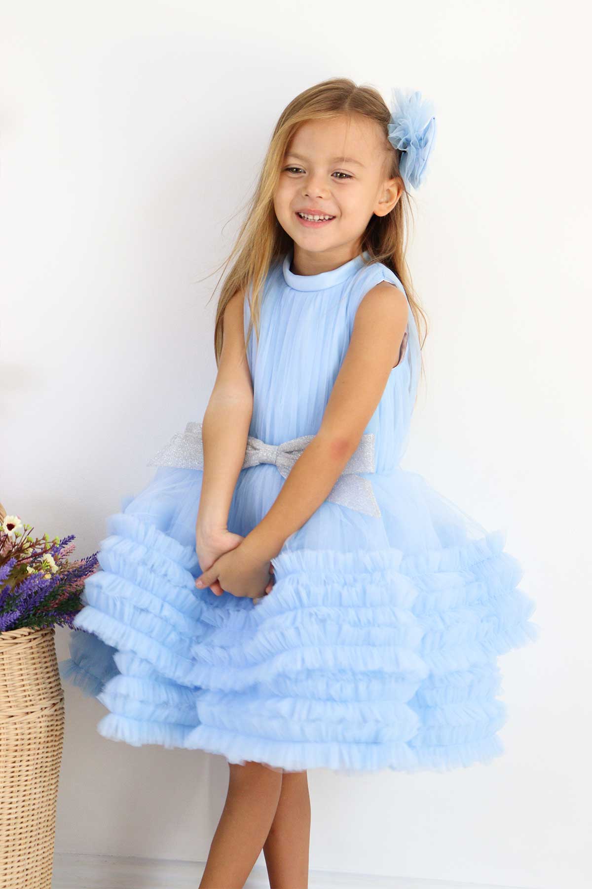Shop Elegant Baby Blue Birthday Dress THA Dressing