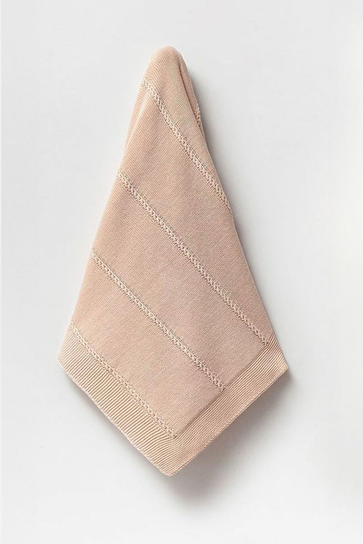 knitwear homecoming blanket for baby boy