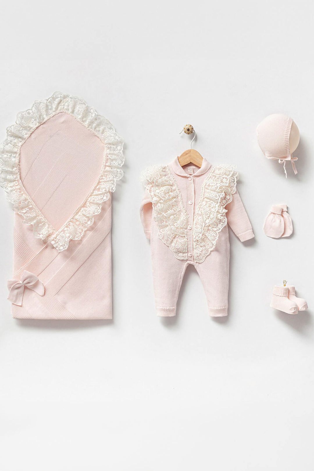 newborn knit romper for baby girl