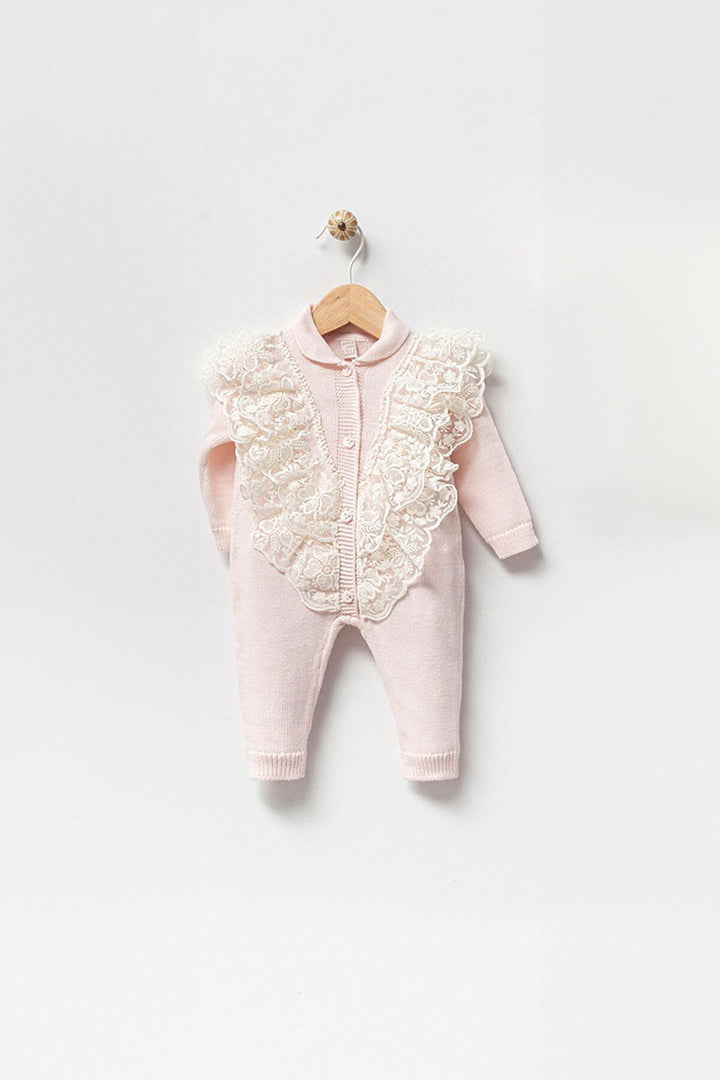 newborn knit romper for baby girl