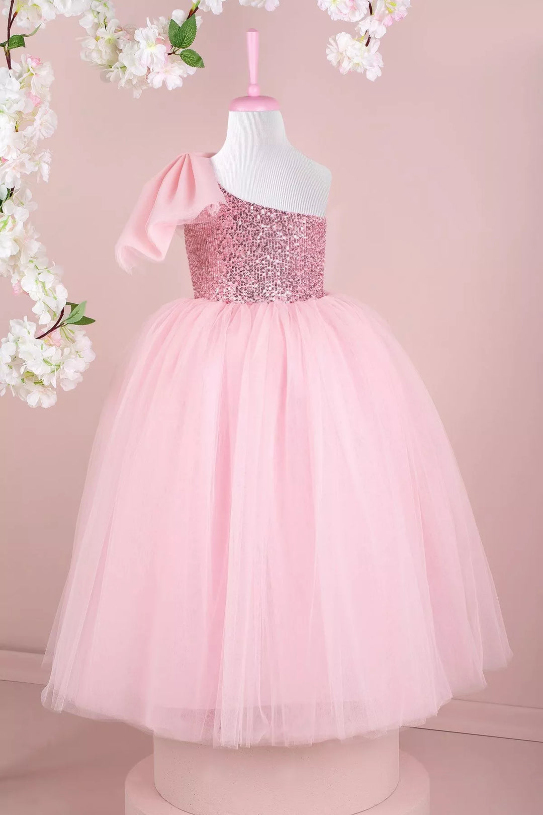 Pink party dress