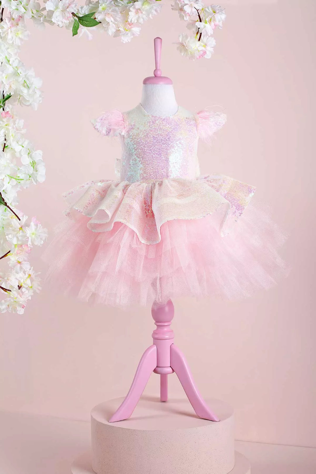 Light pink party dress