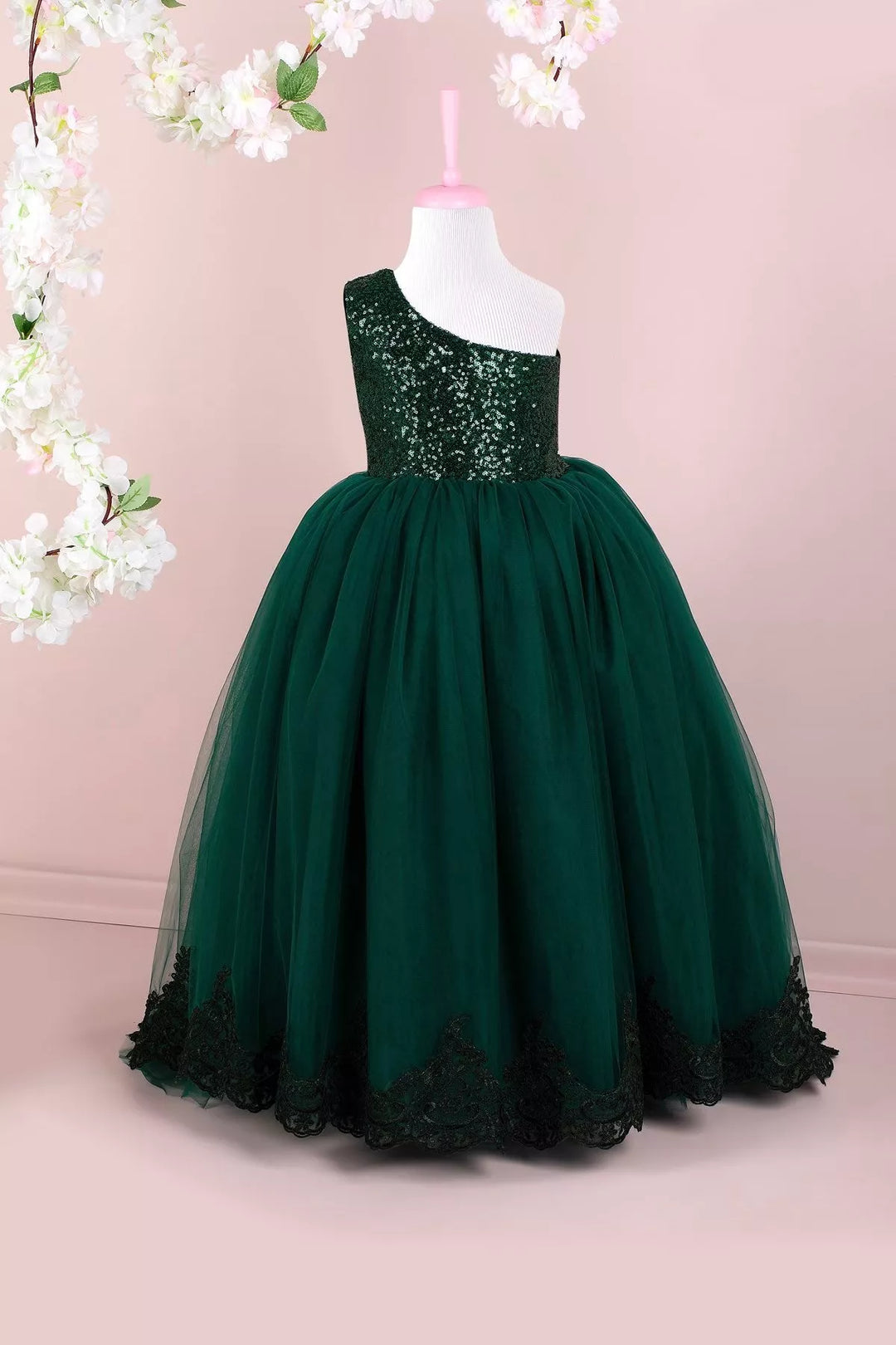 Green party dress