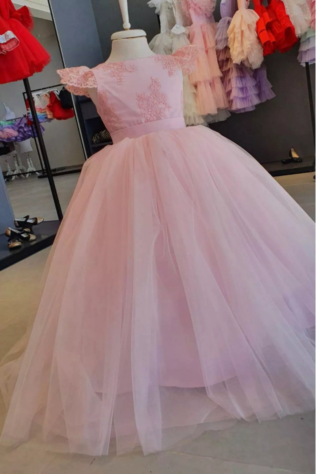 Pink party dress