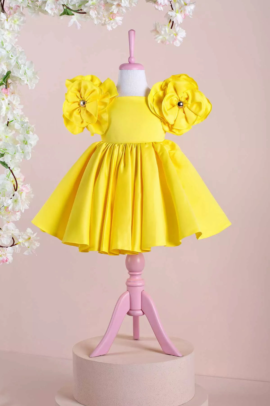 Yellow party dress