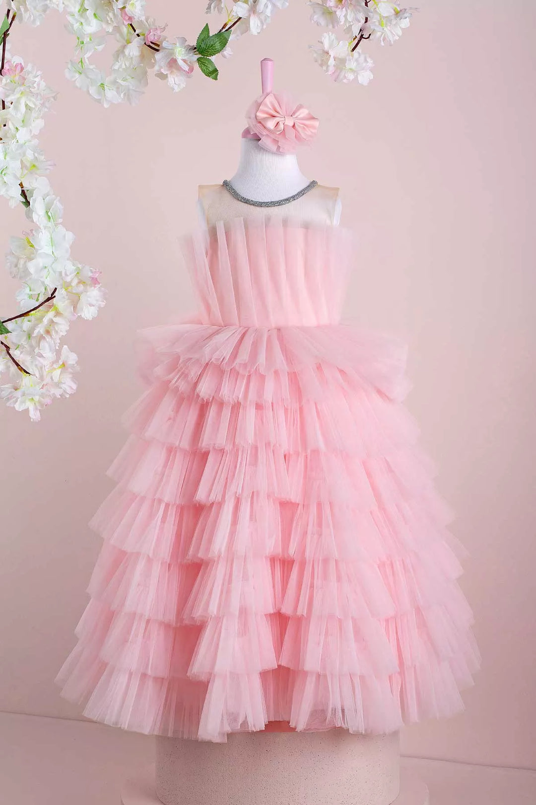 Pink party dress