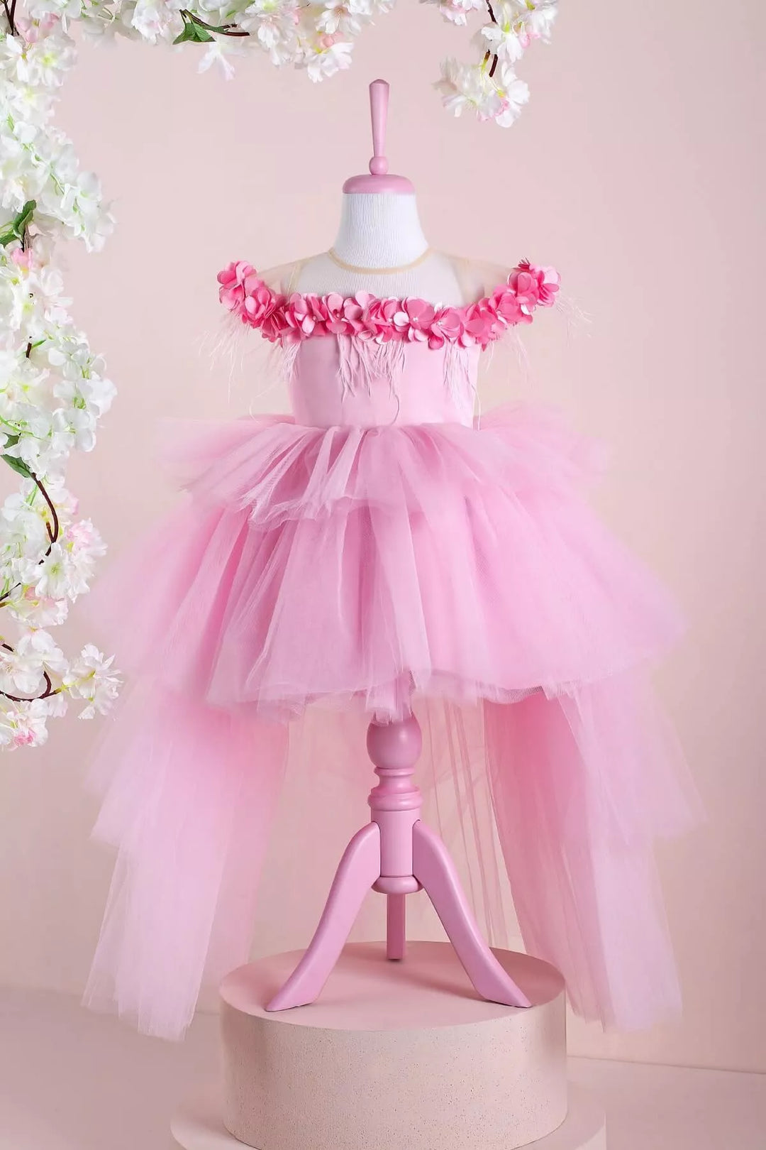Pink party dress