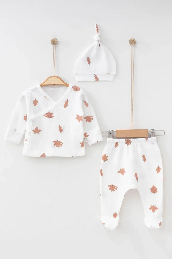 Autumn Leaf Baby Clothes Set - 3 Pcs