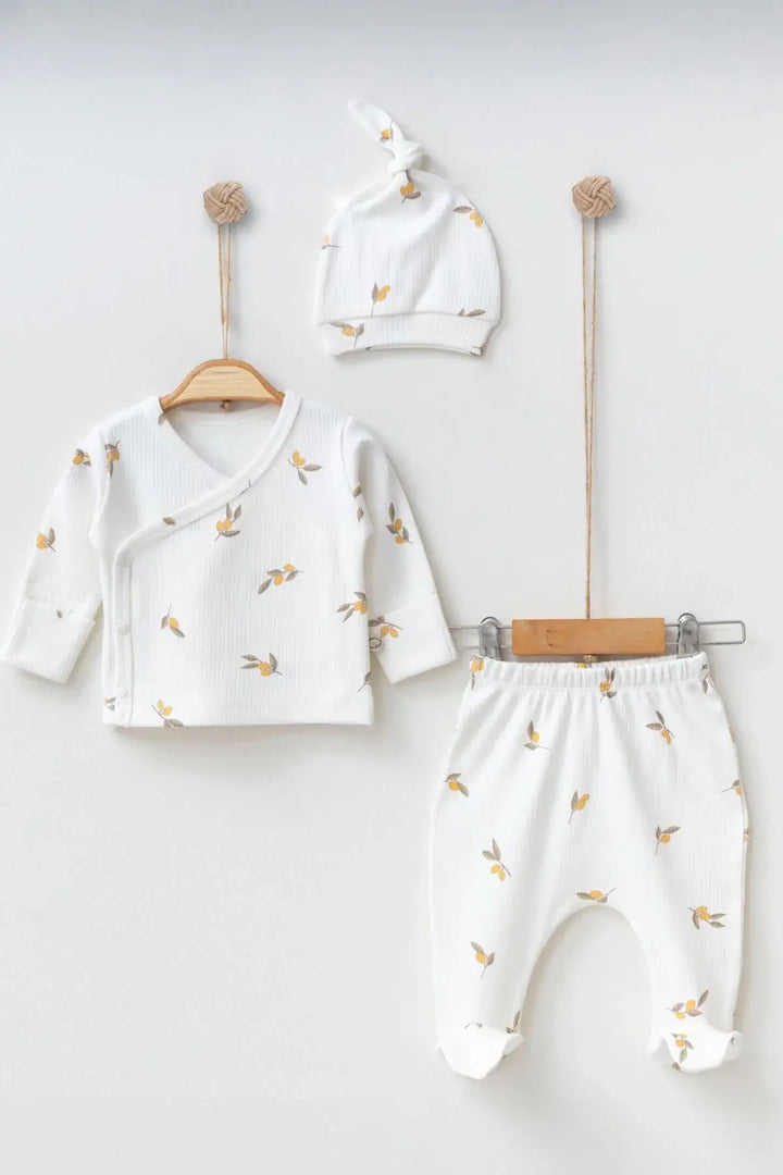 Olive Baby Clothes Set - 3 Pcs