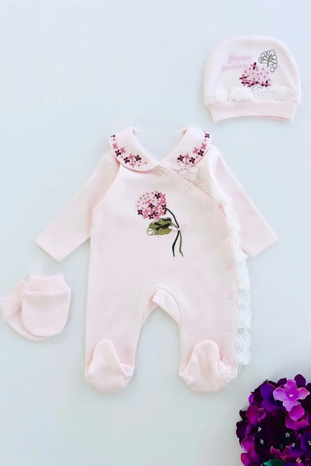 Bloom Jumpsuit Set - 3 Pcs