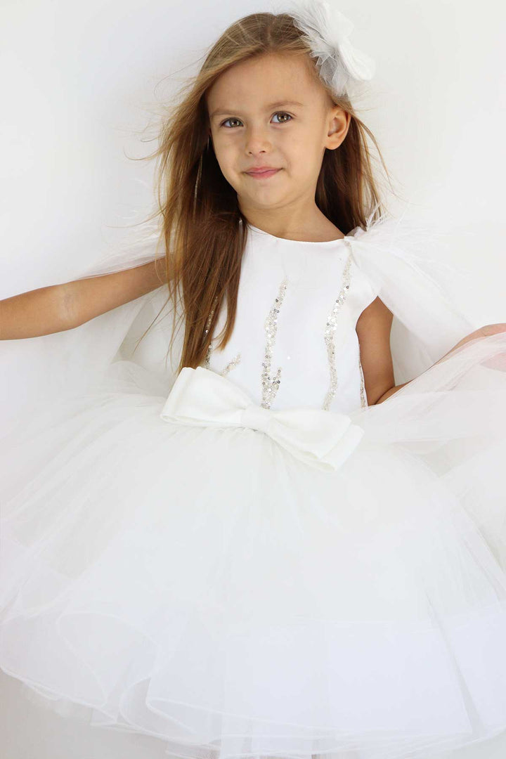 Alessandra White Party Dress