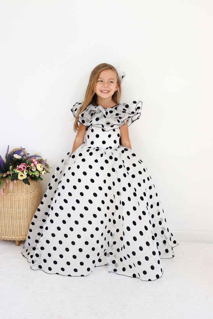 Orchid Black and White Party Dress