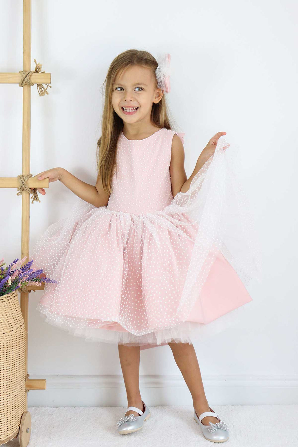 Pink party dress