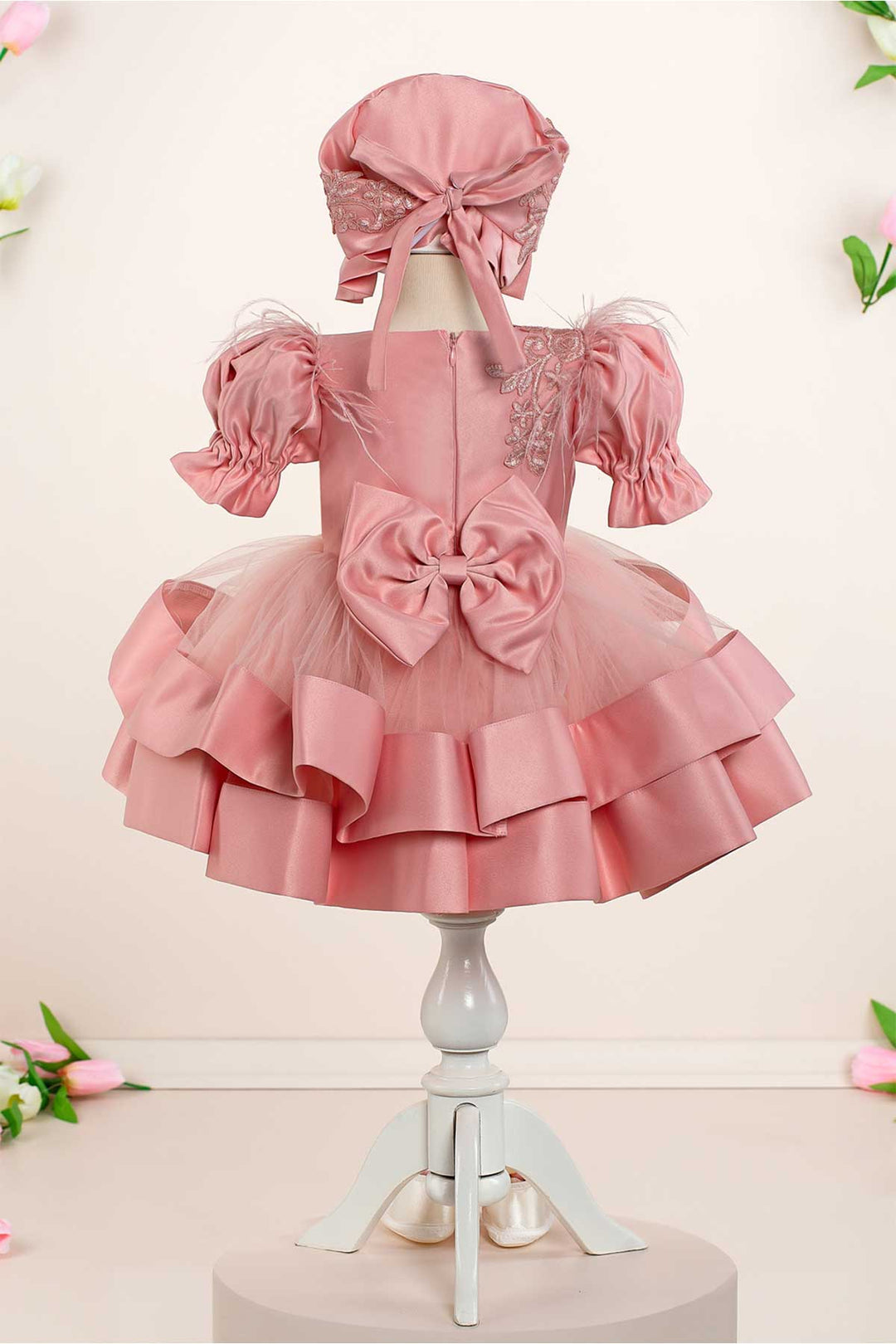 Linda Pink Baby Dress Set