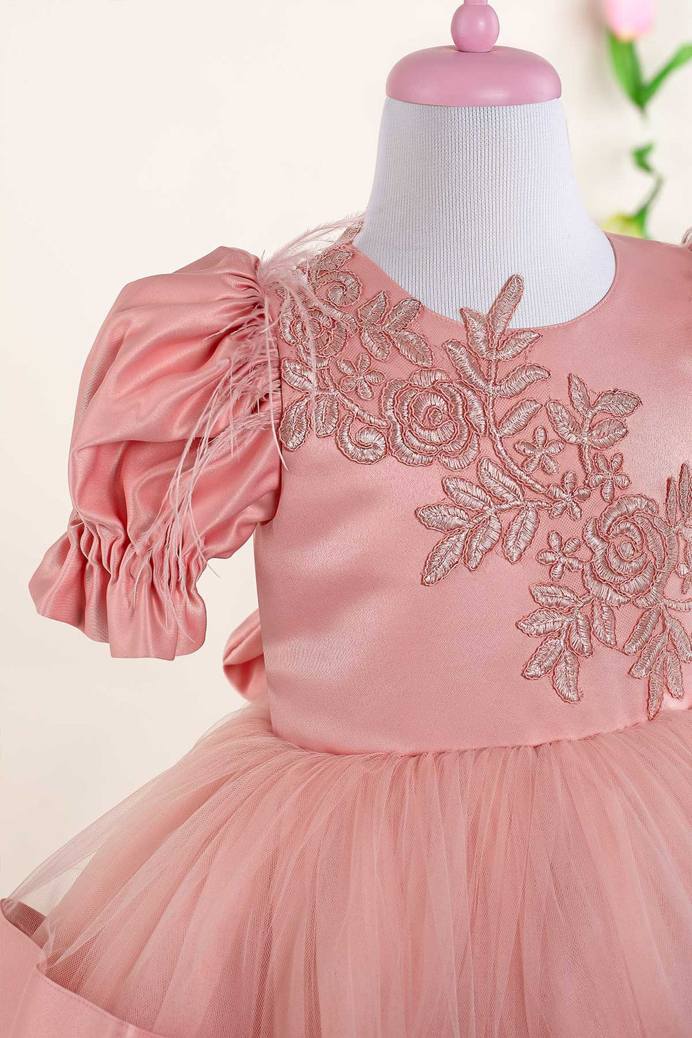Pink party dress