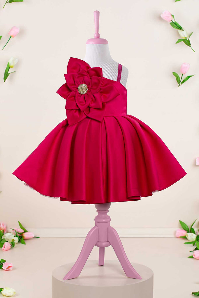 Maya Hot Pink Party Dress 3 Y