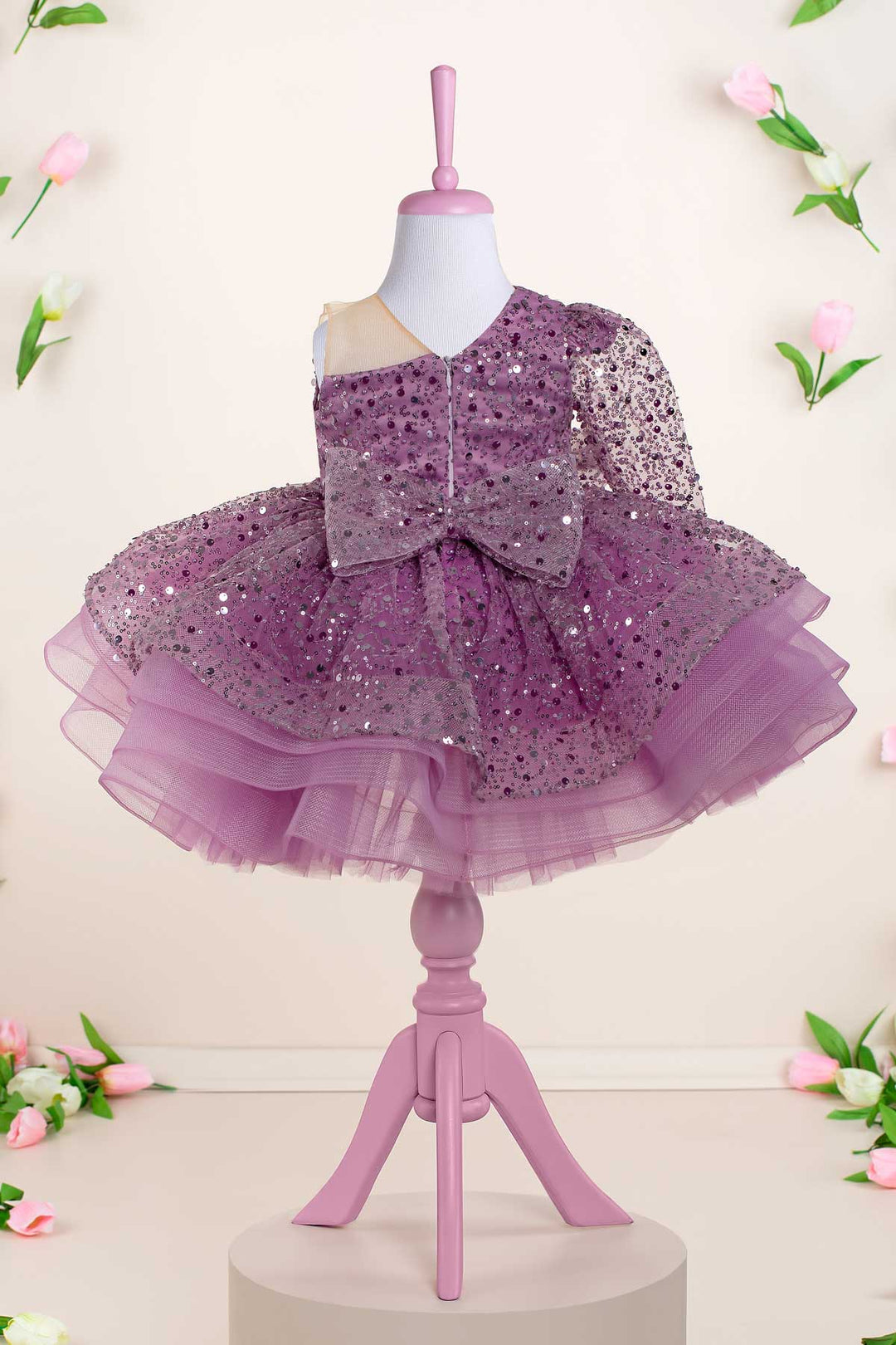 Monica Lavender Party Dress