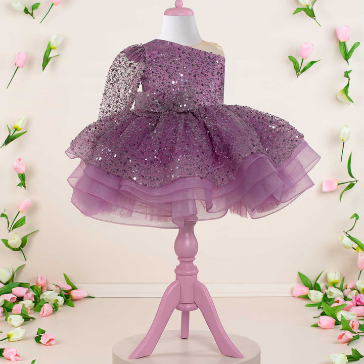 Monica Lavender Party Dress