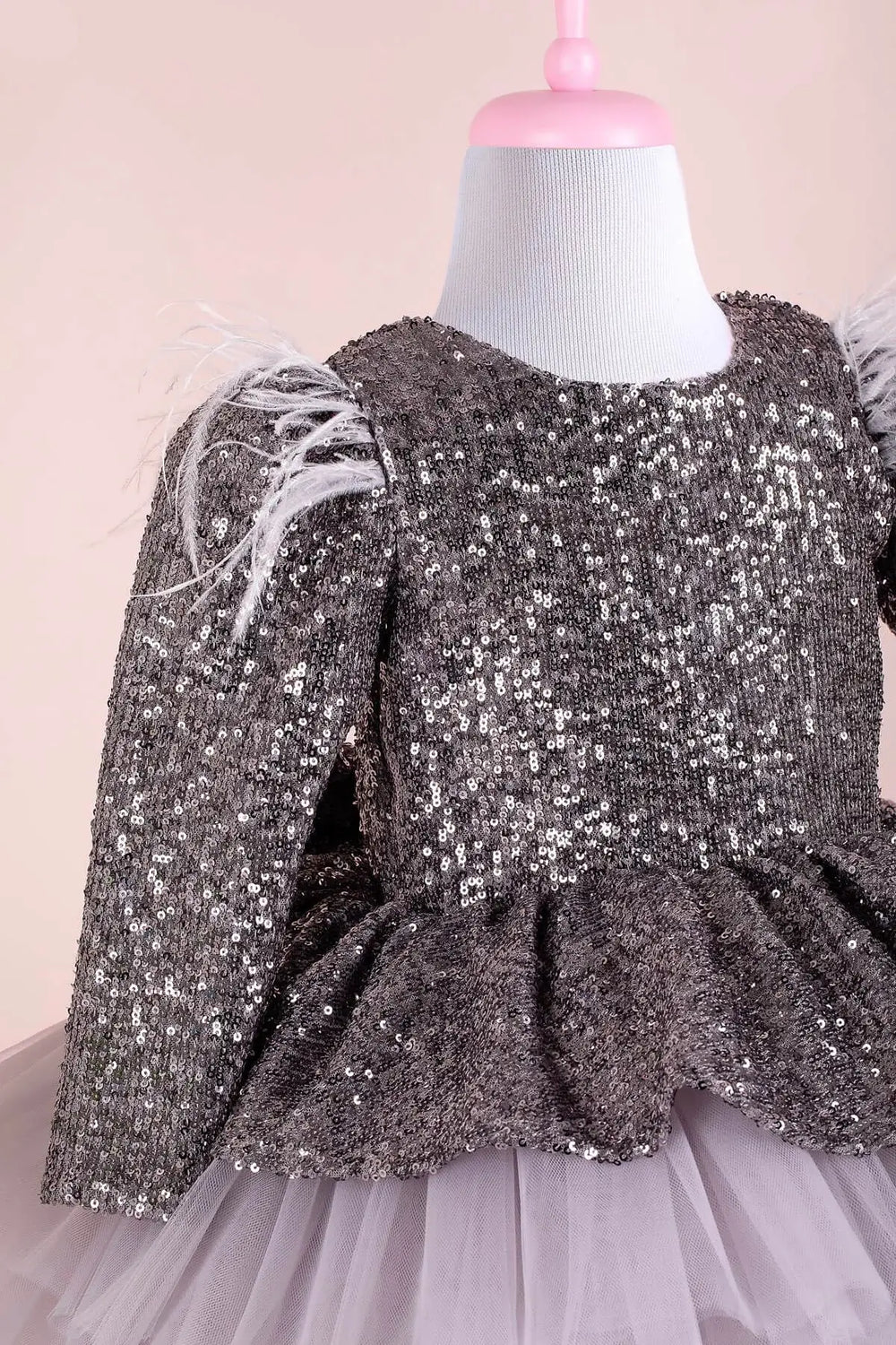 Gray party dress