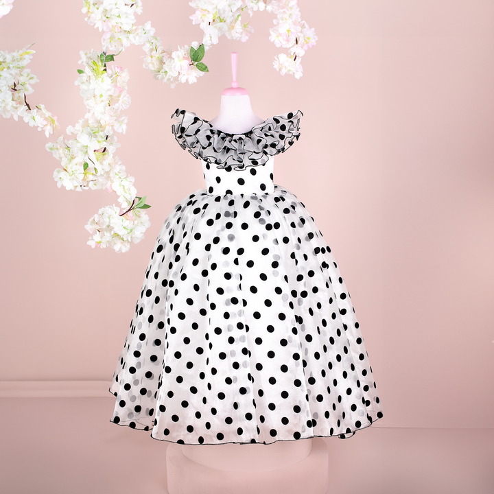Orchid Black and White Party Dress