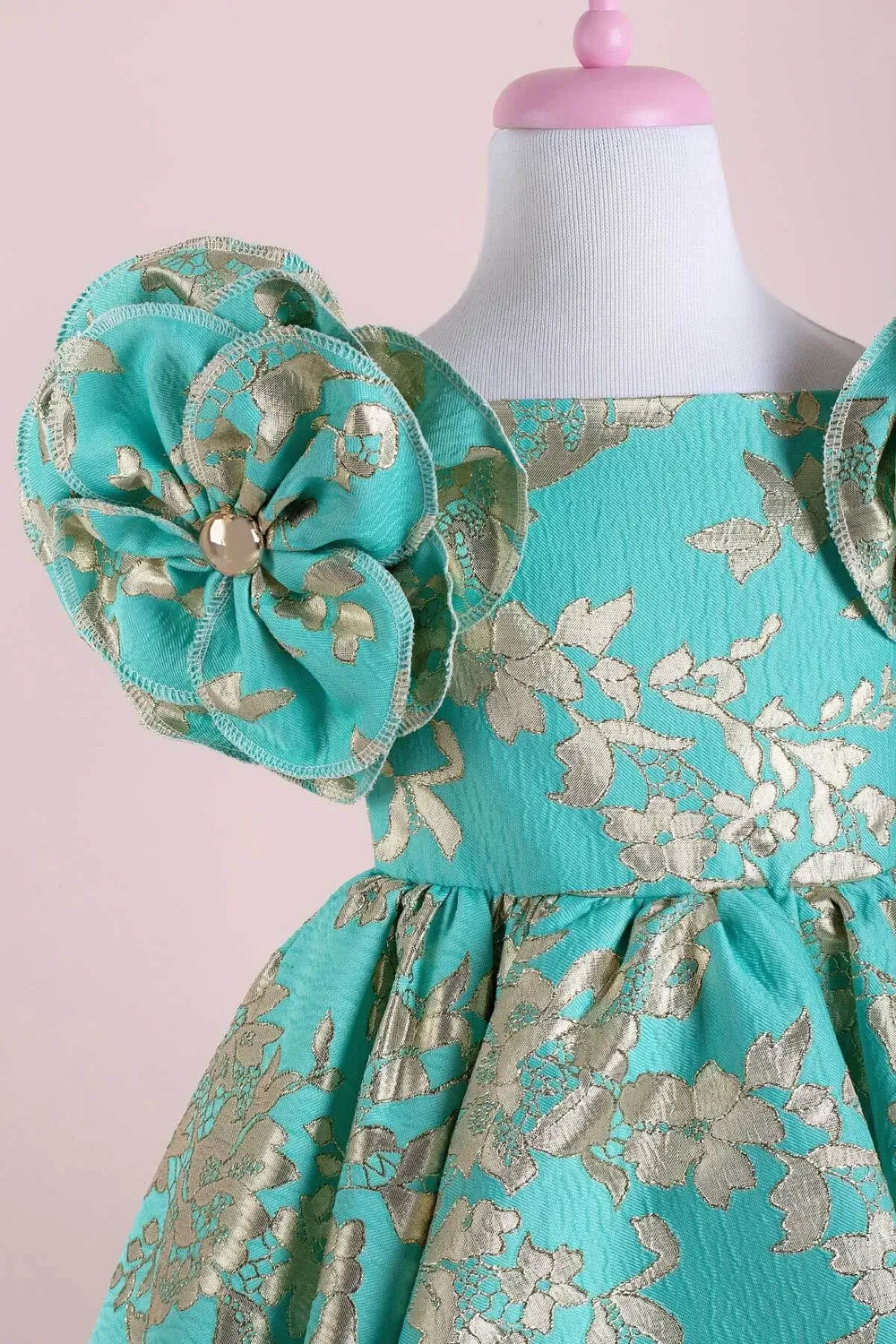 Green party dress