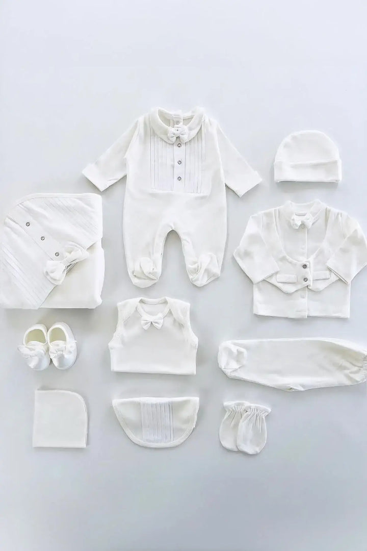 William Newborn White Coming Home Set (10 pcs)