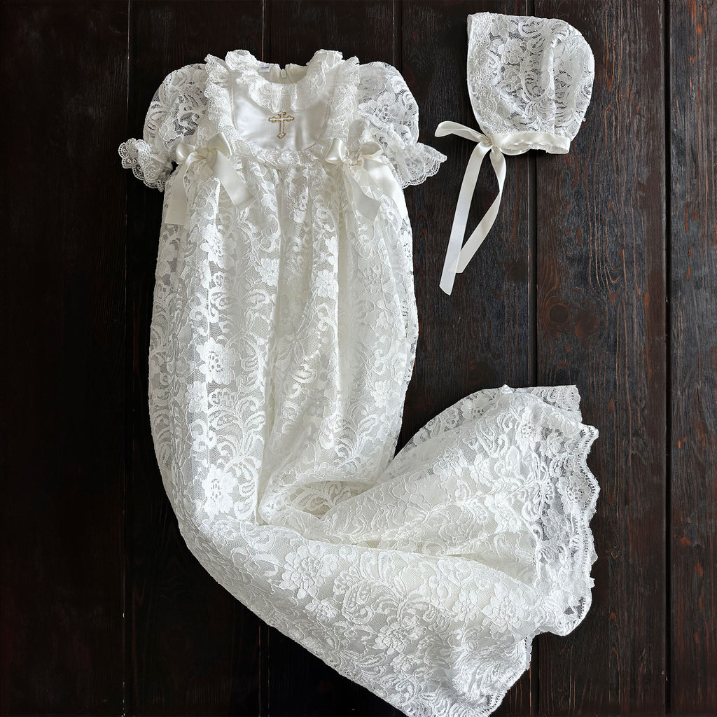Lenora Baptism Dress 0-3 M