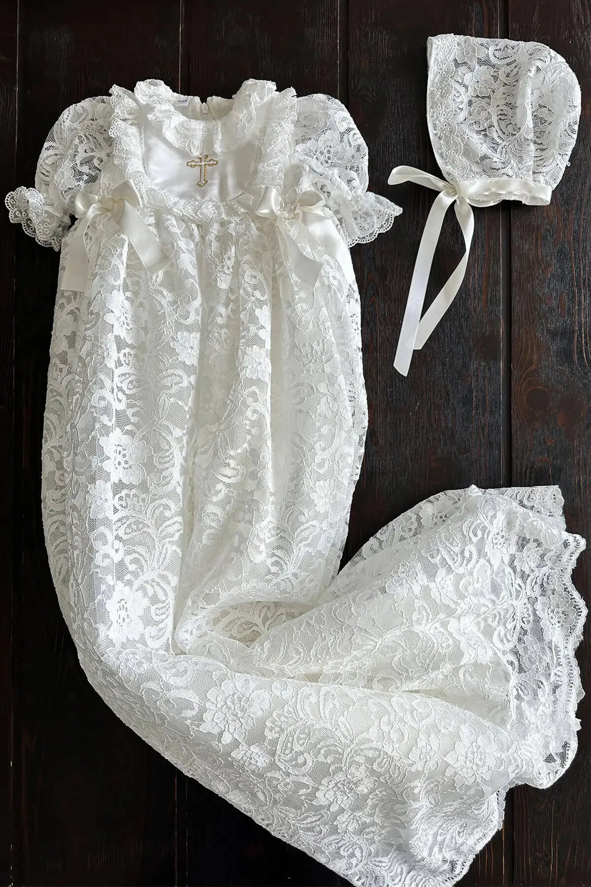 Lenora Baptism Dress 0-3 M