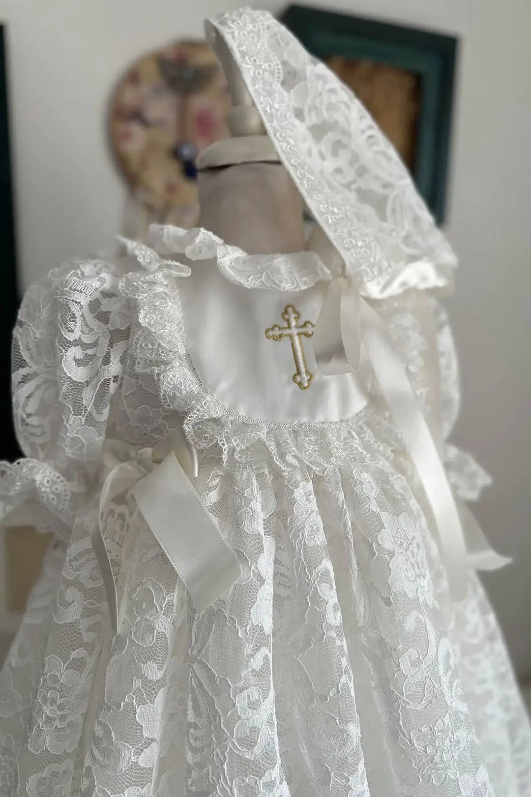 Lenora Baptism Dress 0-3 M Lenora Baptism Dress 0-3 M