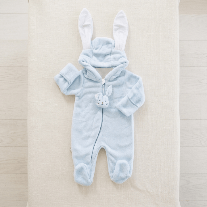 Blue Bunny Hooded Jumpsuit