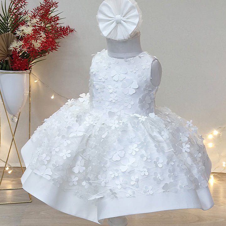 Fiona White Party Dress