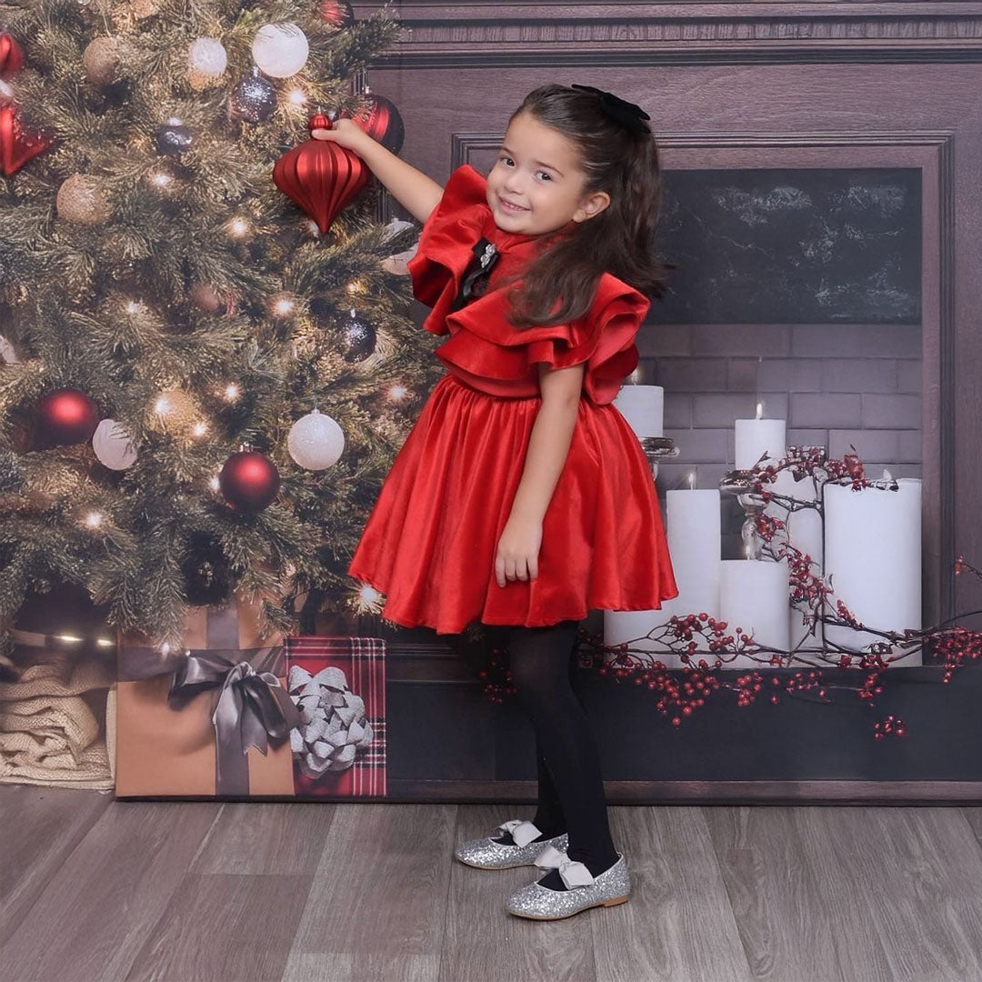 Josephine Red Party Dress 10 Y