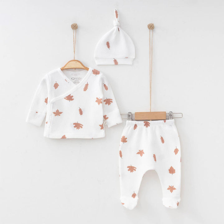 Autumn Leaf Baby Clothes Set - 3 Pcs