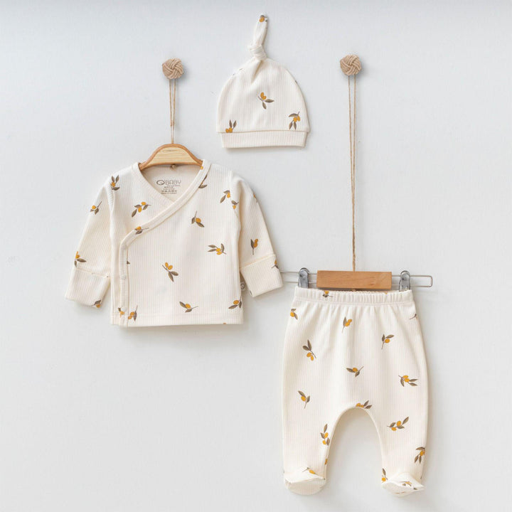 Olive Baby Clothes Set - 3 Pcs
