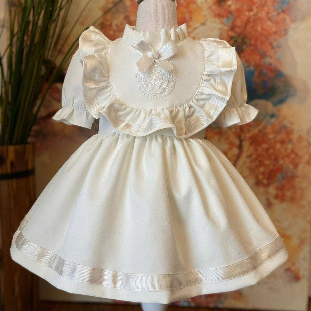 vintage infant dresses Smocked Dress in Ivory, Size: 12 Months by Feltman Brothers Minor shrinkage may occur if tumbled dried Summer Arrival Baby Girls Sleeveless