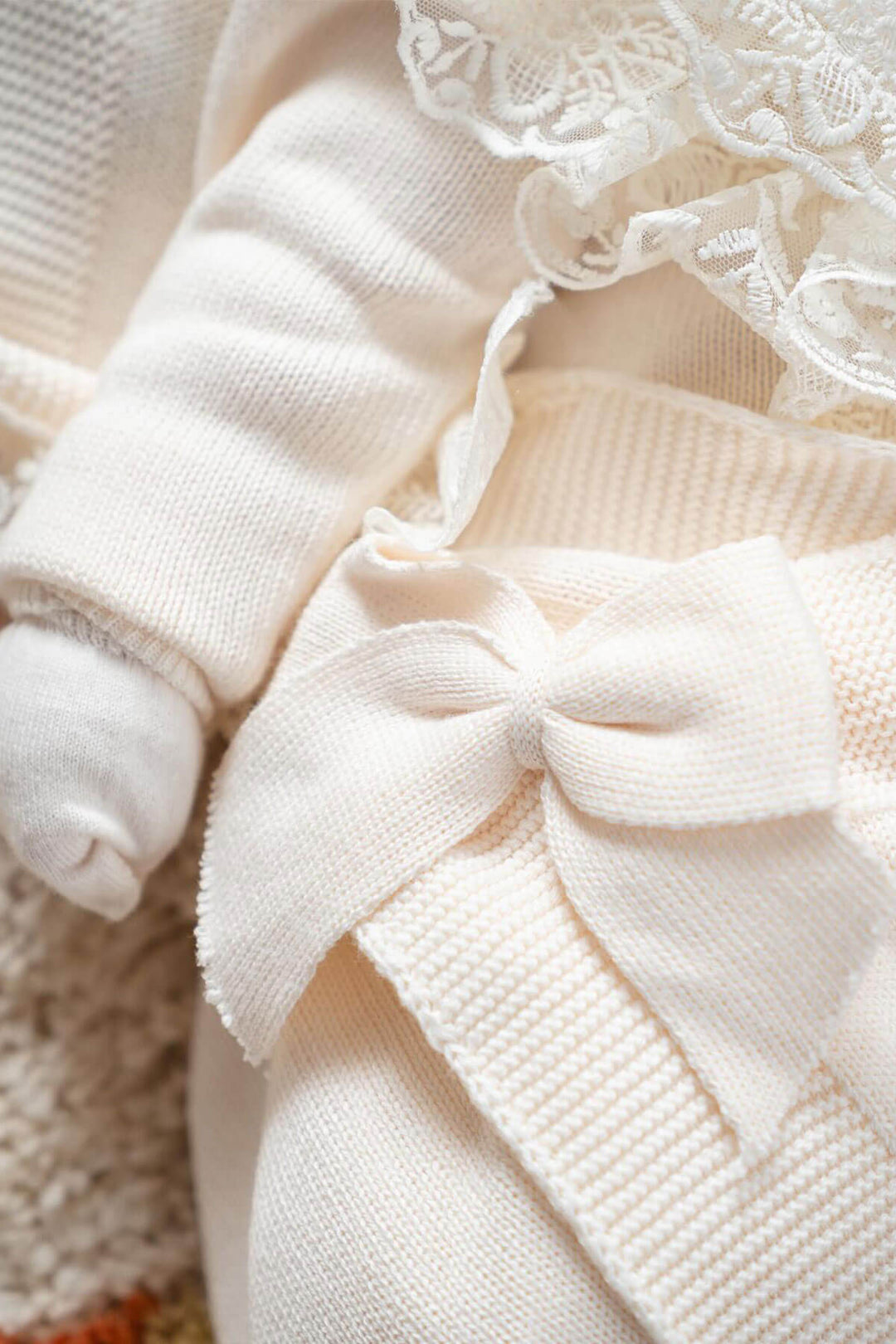 knitwear coming home outfit for newborn baby girl
