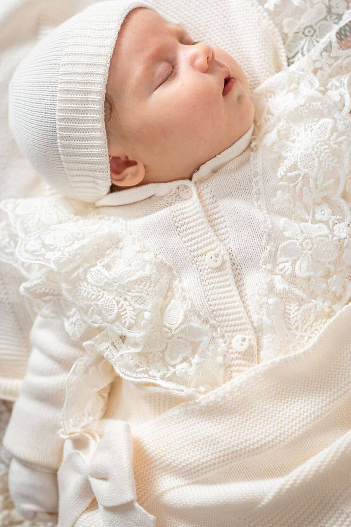 Eva Cream Newborn Knitwear Coming Home Set THA Dressing