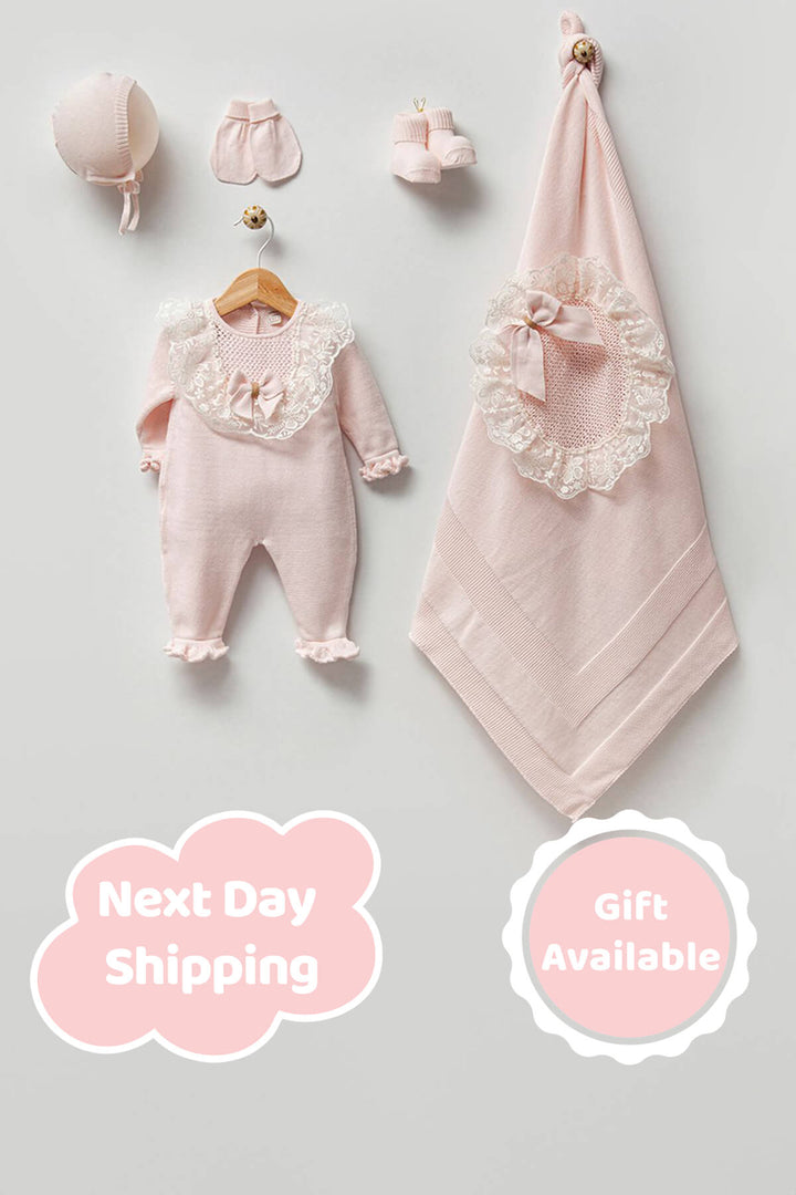 newborn knitwear hospital exit outfit girl