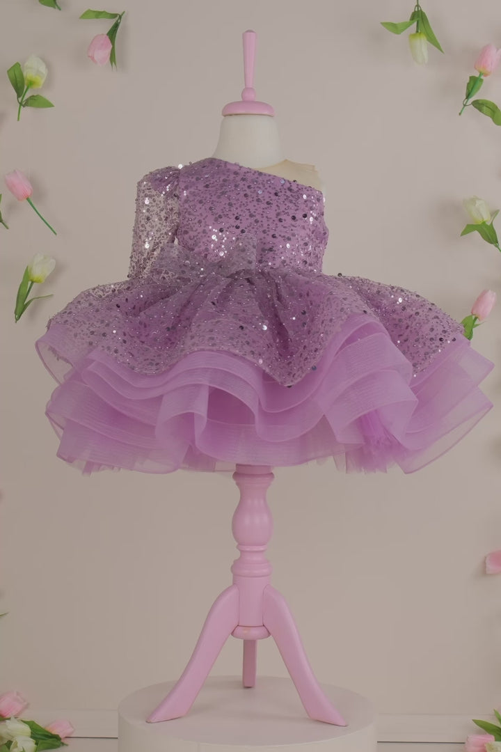 Monica Lavender Party Dress