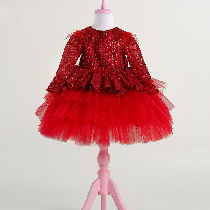Nicole Red Party Dress