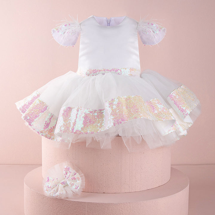 Almira White Baby Dress