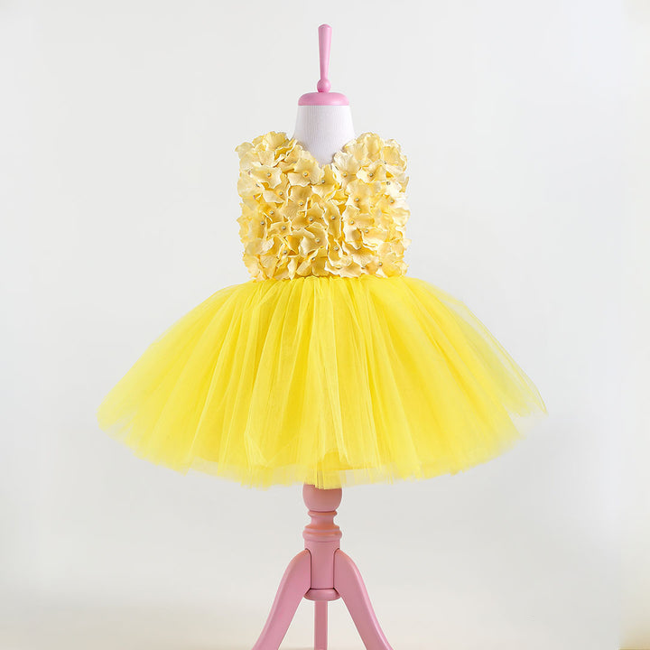 Barbara Yellow Party Dress