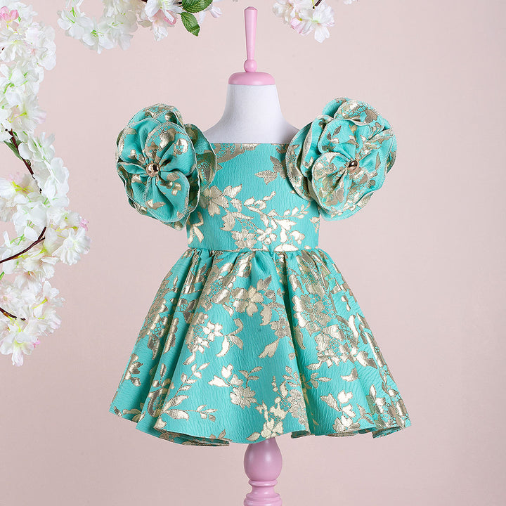 Rosa Green Party Dress