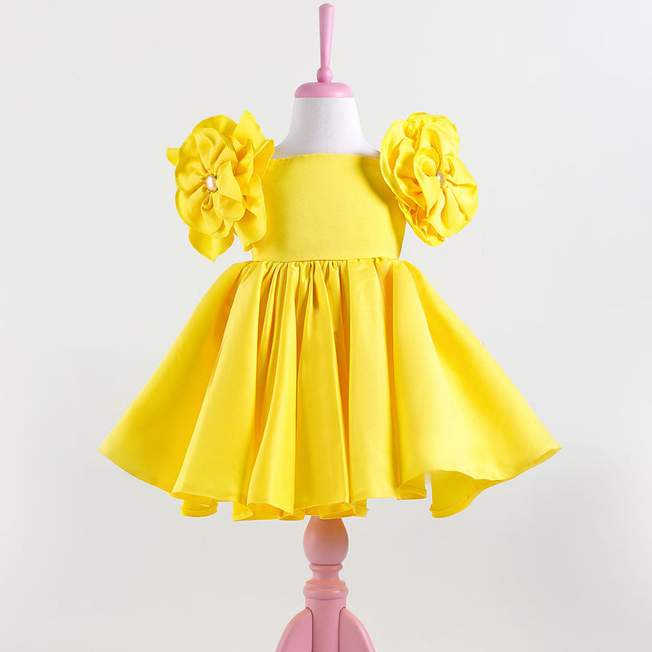 Rosa Yellow Party Dress