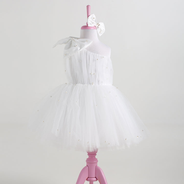 Cindy White Party Dress