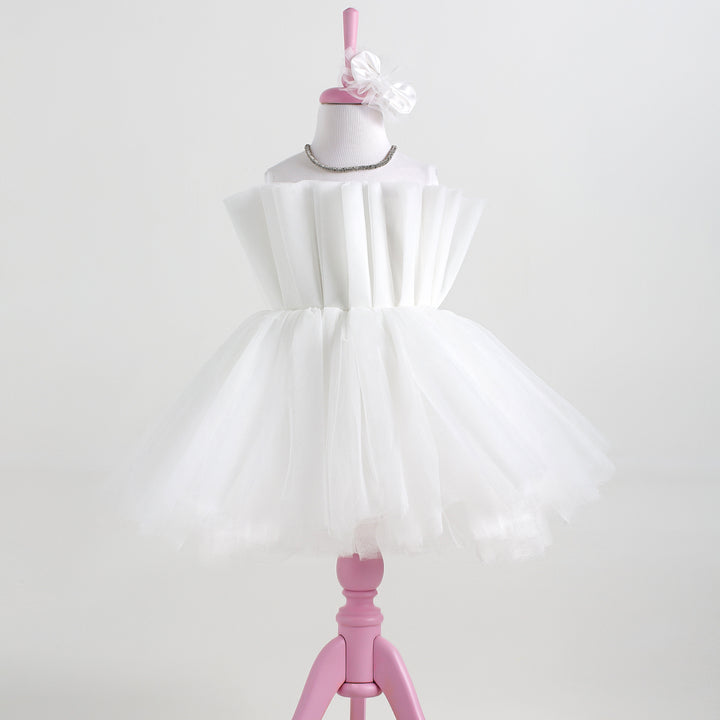 Eliza White Party Dress