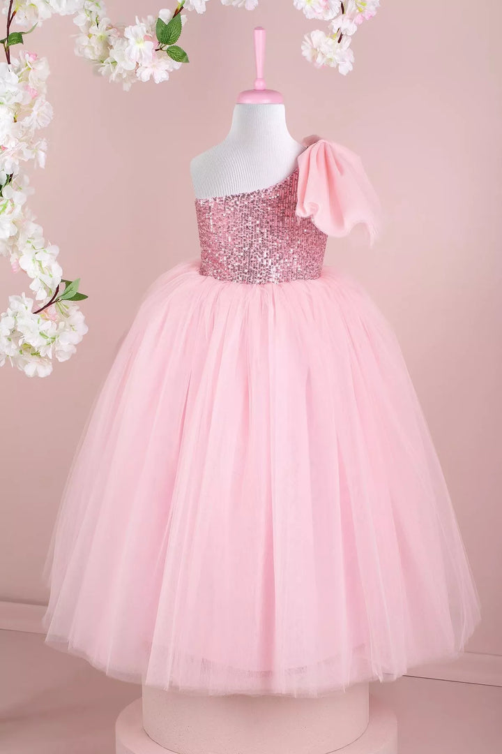 Pink party dress